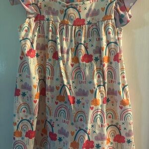 Petit Lem Heart and Rainbow Dress